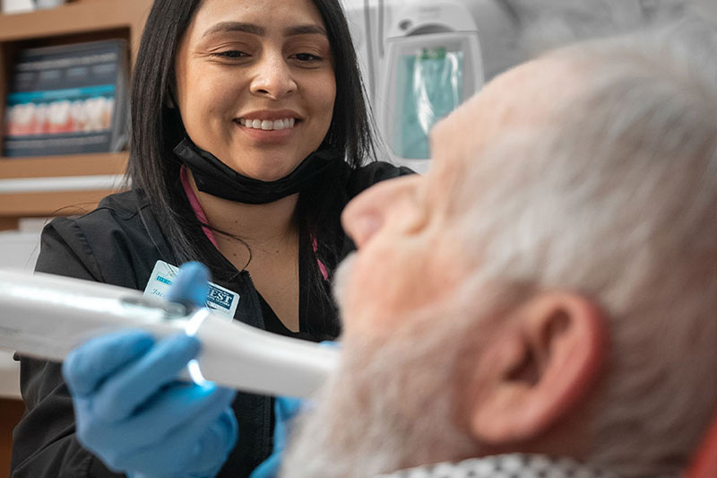 Dr. Surdeep Singh uses CEREC Same Day Dentistry in Clovis